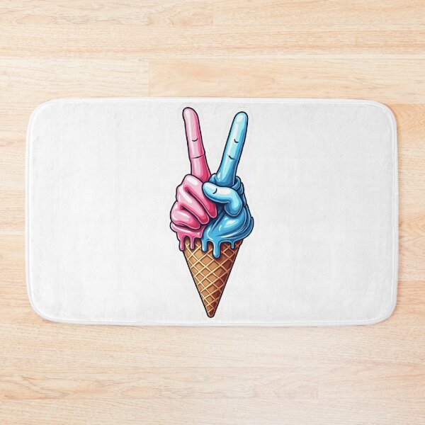 Item preview, Pop Art Peace Ice Cream Logo designed and sold by Nest & Thread.