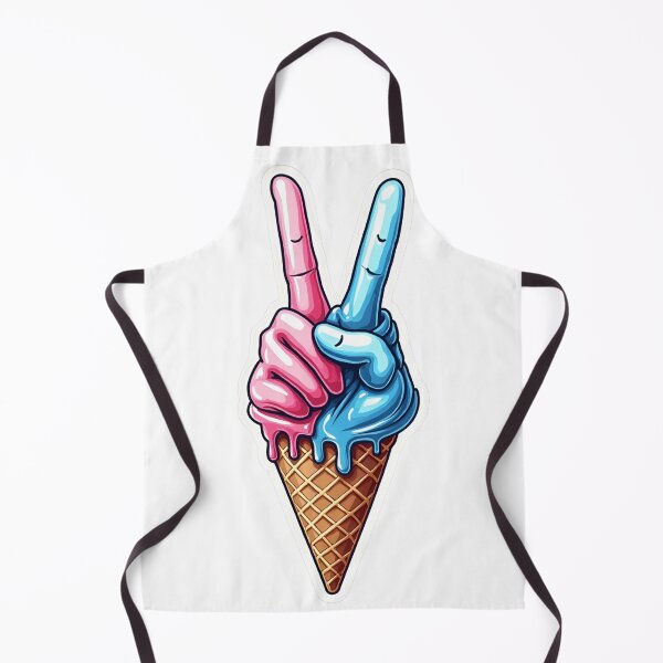 Item preview, Pop Art Peace Ice Cream Logo designed and sold by Nest & Thread.