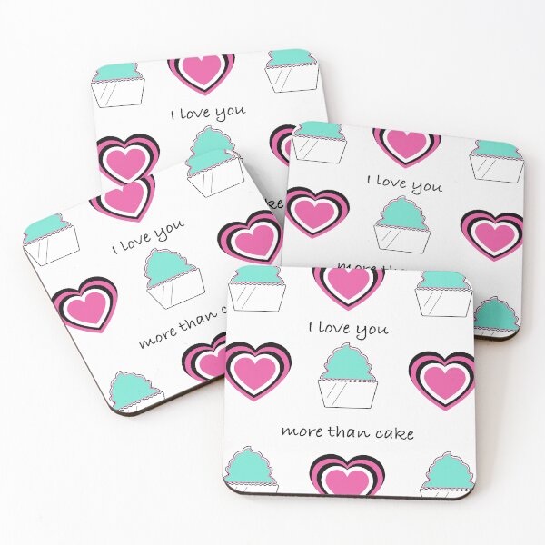 Item preview, I love you more than cake graphic designed and sold by AnnaSkoyles.