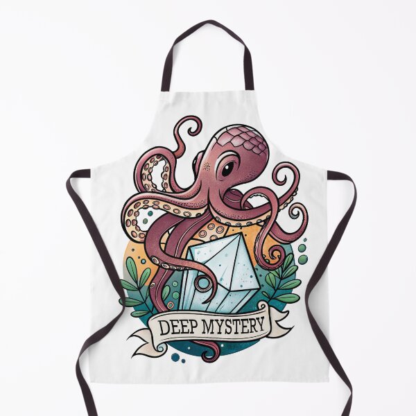 Item preview, Deep Mystery – Neo-Traditional Octopus with Crystal designed and sold by FlowingInkArt.