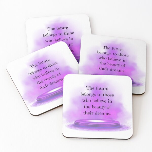 Item preview, Inspirational Quote Design - The Future Belongs to Those Who Believe in the beauty of their dreams designed and sold by BlesstB.