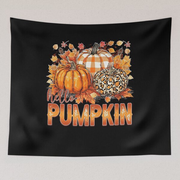 Item preview, Retro Hello Pumpkin designed and sold by Lucrecefouche.