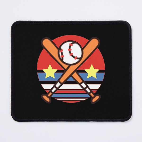 Item preview, Crossed Bats And Baseball Double Stars designed and sold by RettaJerdee.