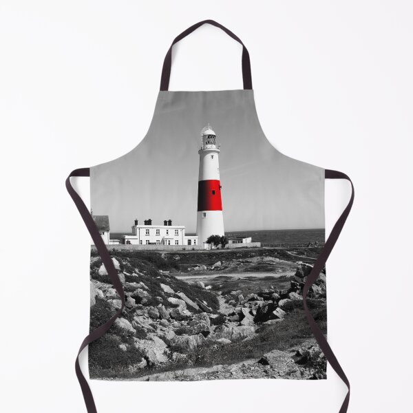 Item preview, Portland Bill Lighthouse in Black White and Red designed and sold by John Gilham - Landscape Photography.