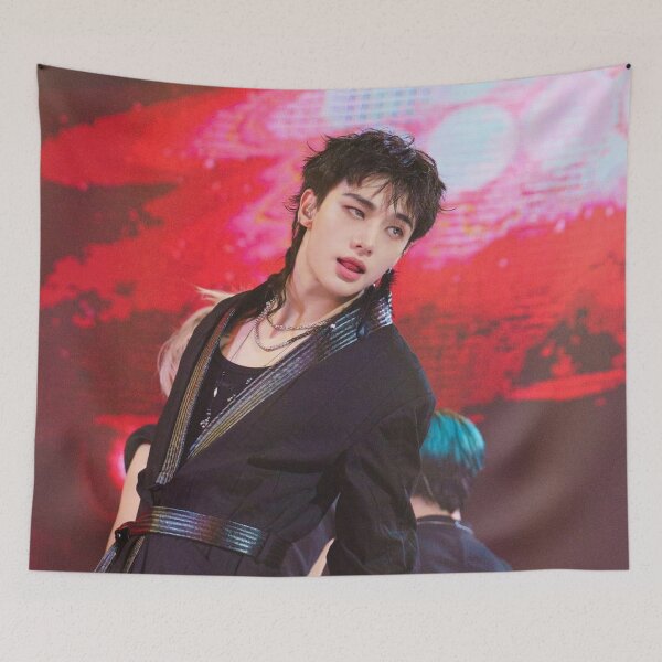 Item preview, Hyunjin Stray Kids CEREMONY photoshoot magazine cover photocard vampire karma dominATE ethereal Boyfriend material SKZ kpop designed and sold by Kpop-Noona.
