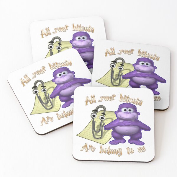 Item preview, BTC - Bitcoin Crypto Bonzi Buddy Meme designed and sold by Kateydraws.