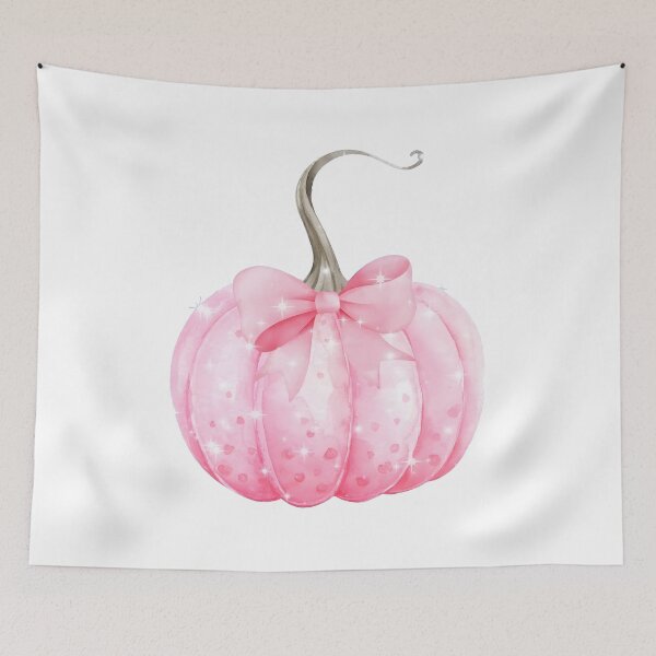 Item preview, Coquette Pink Pumpkin Grandmillennial designed and sold by Lucrecefouche.