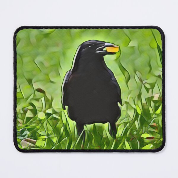 Item preview, Crow Amidst Lush Greenery In Retro Pop designed and sold by Fearless-Fox.