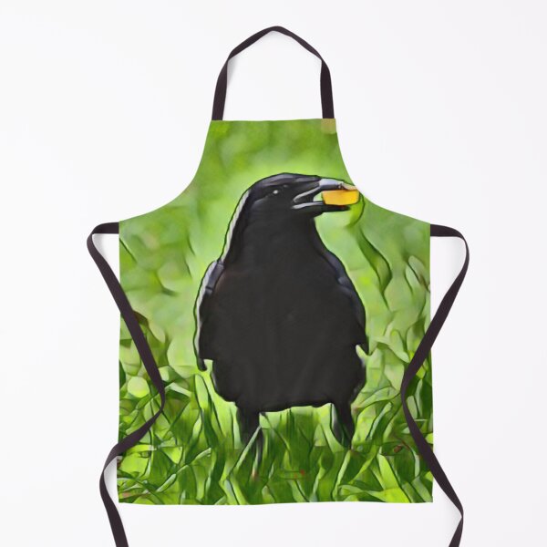 Item preview, Crow Amidst Lush Greenery In Retro Pop designed and sold by Fearless-Fox.