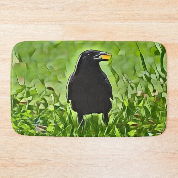 Item preview, Crow Amidst Lush Greenery In Retro Pop designed and sold by Fearless-Fox.