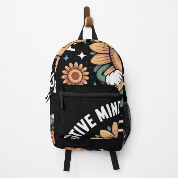 Item preview, Positive Mind Positive Life – Cute Cartoon Sunflower Motivational T-Shirt Design designed and sold by BlueHillsJanot.