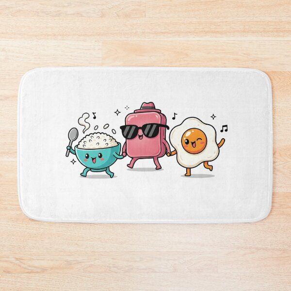 Item preview, Cool Spam with Egg and rice happy breakfast designed and sold by LittleArij.