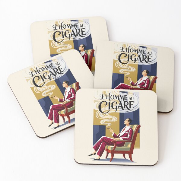 Item preview, After Erté - L'HOMME AU CIGARE (The Man with the Cigar) designed and sold by elektronen.