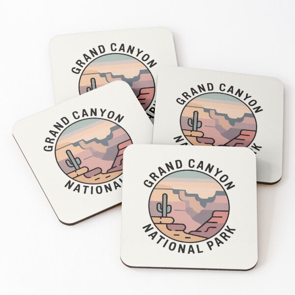 Item preview, Grand Canyon Minimalist Pastel Badge · Arizona National Park Sticker designed and sold by Horizon Tales.