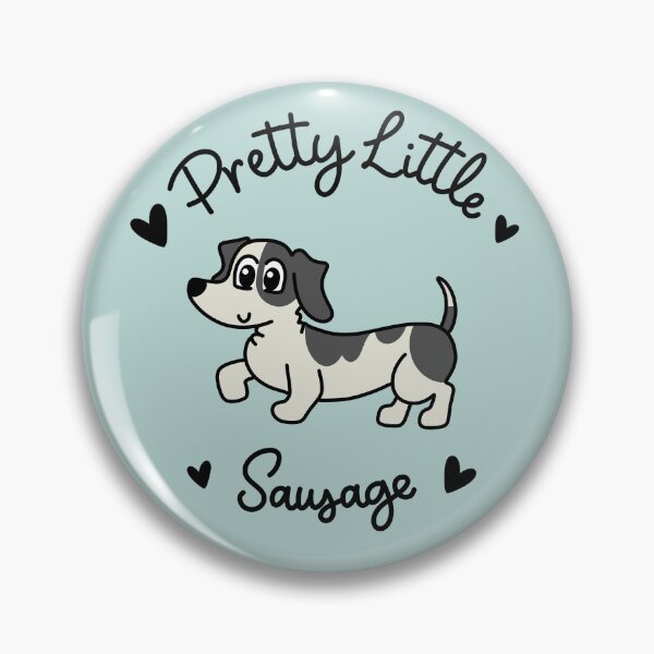 Item preview, Pretty Little Sausage - Adorable Piebald Dachshund Sausage Dog designed and sold by Laura Deakin Artist.