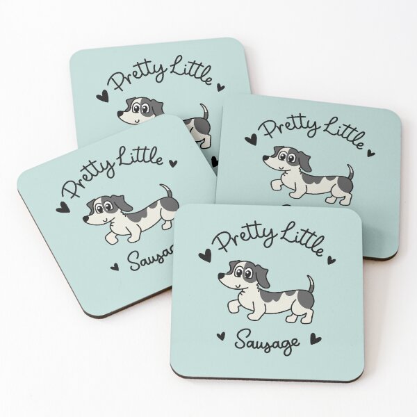 Item preview, Pretty Little Sausage - Adorable Piebald Dachshund Sausage Dog designed and sold by Laura Deakin Artist.