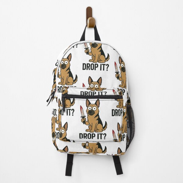 Item preview, German Shepherd Knife Cartoon Humor designed and sold by Flying Doggo.