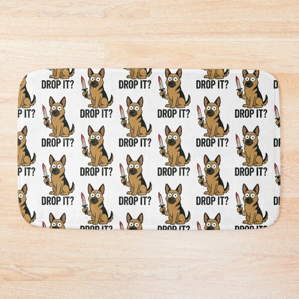 Item preview, German Shepherd Knife Cartoon Humor designed and sold by Flying Doggo.