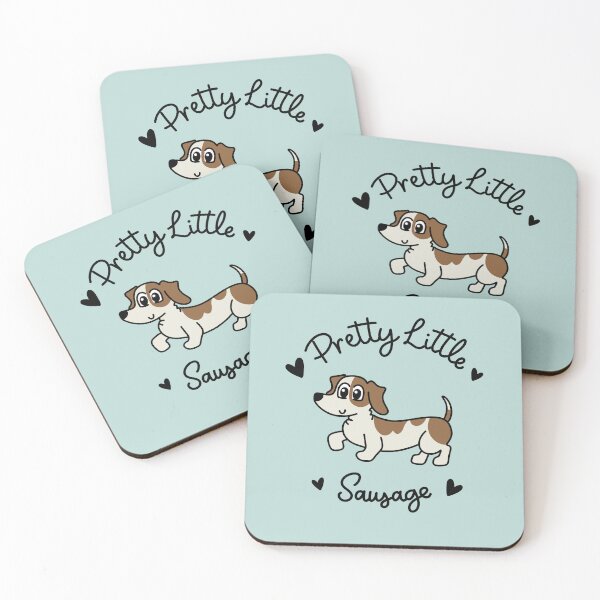 Item preview, Pretty Little Sausage - Adorable Brown Piebald Dachshund Sausage Dog designed and sold by Laura Deakin Artist.