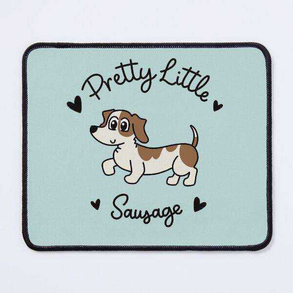 Item preview, Pretty Little Sausage - Adorable Brown Piebald Dachshund Sausage Dog designed and sold by Laura Deakin Artist.