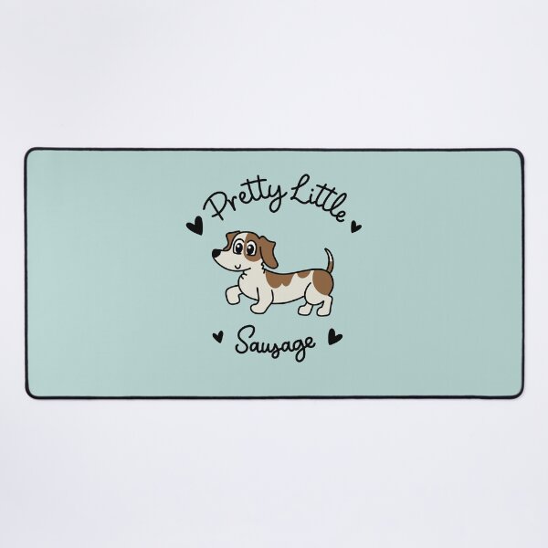 Item preview, Pretty Little Sausage - Adorable Brown Piebald Dachshund Sausage Dog designed and sold by Laura Deakin Artist.