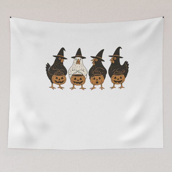 Item preview, Funny Halloween Chicken Doormat designed and sold by Lucrecefouche.