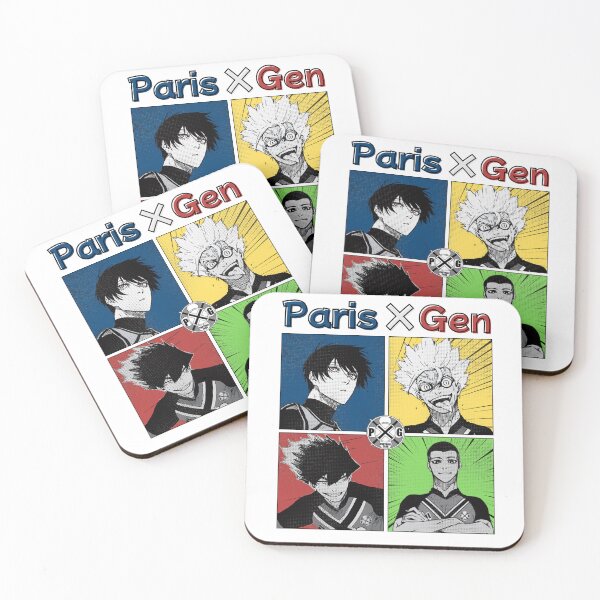 Item preview, Blue Lock Paris X Gen Artwork | Itoshi Rin, Shidou Ryusei, Loki & Karasu Fan Art designed and sold by Otaku Style.