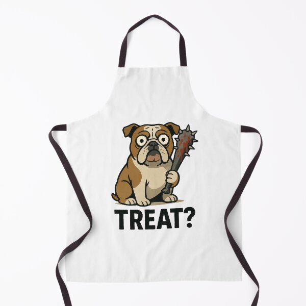 Item preview, English Bulldog Dark Humor Cartoon Design designed and sold by Flying Doggo.