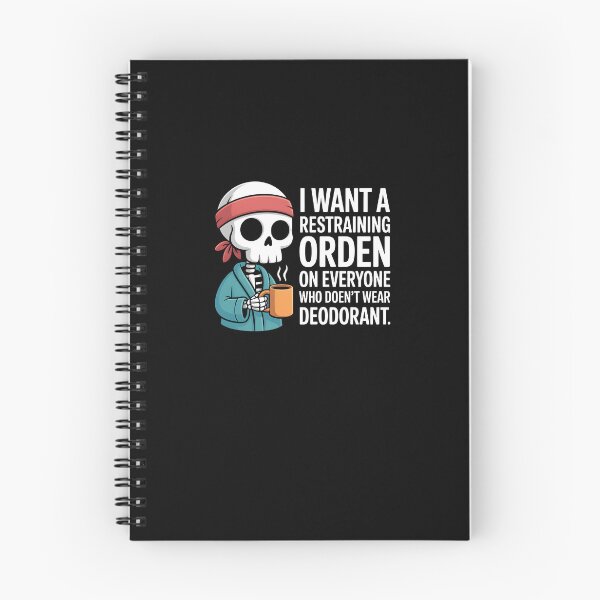 Item preview, Skeleton Coffee Quote - I Want a Restraining Order on Everyone who Doesn't wear designed and sold by MissRasheedHam.