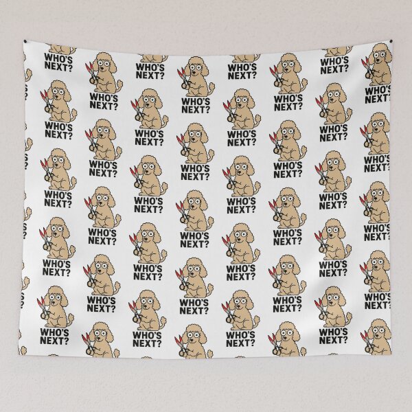 Item preview, Wide-Eyed Poodle Dark Comedy Illustration designed and sold by Flying Doggo.