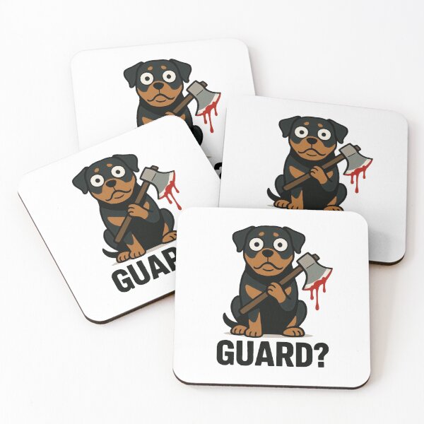 Item preview, Rottweiler Cartoon Humor with Battle Axe designed and sold by Flying Doggo.