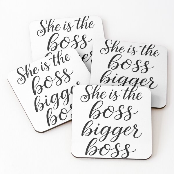 Item preview,  She is the Boss – Bigger Boss Calligraphy Art designed and sold by Adanne Chukwudi.