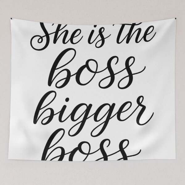Item preview,  She is the Boss – Bigger Boss Calligraphy Art designed and sold by Adanne Chukwudi.