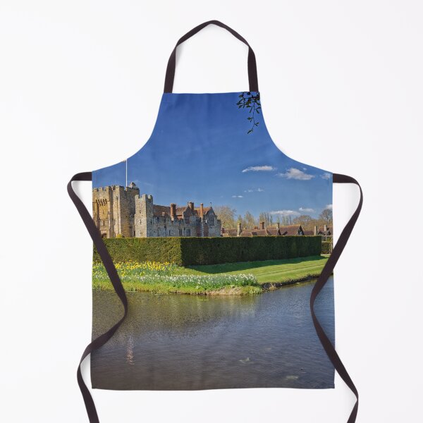 Item preview, Heaver Castle in Kent England UK at springtime with daffodils in bloom on the bank of the moat designed and sold by John Gilham - Landscape Photography.
