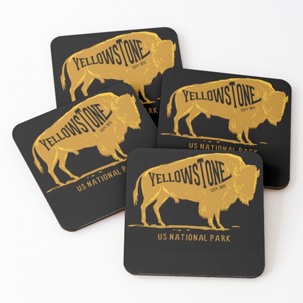 Item preview, US National Park Bison Buffalo Yellowstone Park designed and sold by Vlashilo.