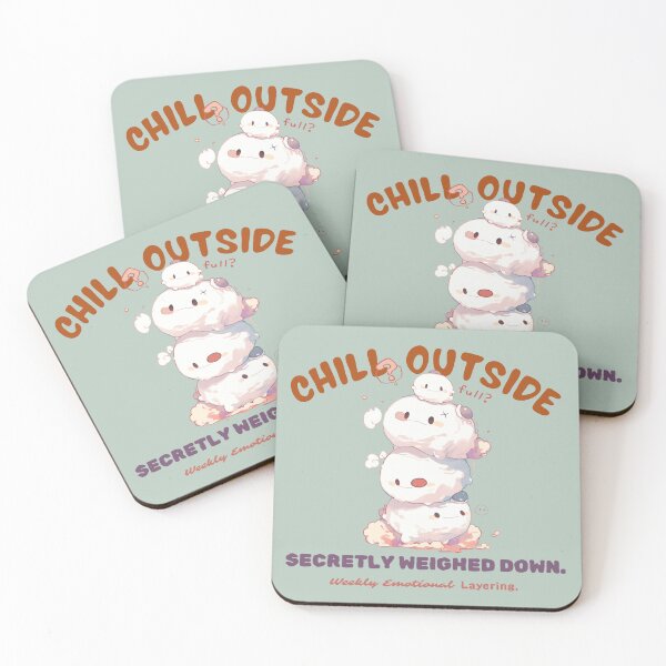 Item preview, Chill Outside – Secretly Weighed Down Marshmallow Stack designed and sold by bugnoodle™ .