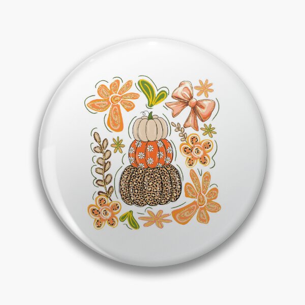 Item preview, Floral Fall Pumpkin designed and sold by Lucrecefouche.