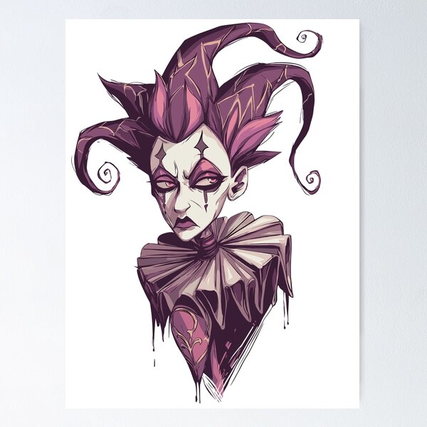 Item preview, The Sad Halloween Clown Girl designed and sold by bapupa.