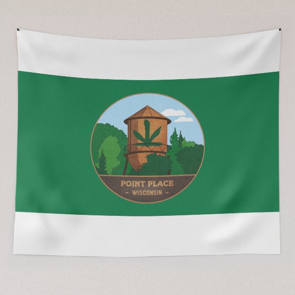 Item preview, Point Place Water Tower (Green) designed and sold by ariahgraphics.