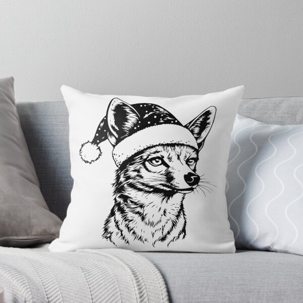Item preview, Chacal Festivo con Gorro de Santa designed and sold by JollyCritters.
