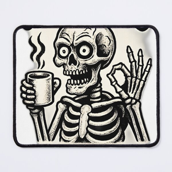 Item preview, Undiagnosed But Something Ain’t Right Skeleton Coffee Shirt designed and sold by Ladidia.