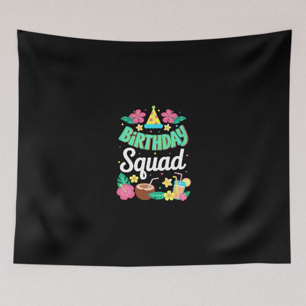 Item preview, Hawaii Birthday Squad Aloha Hawaiian Luan Party designed and sold by KarimSoCute.