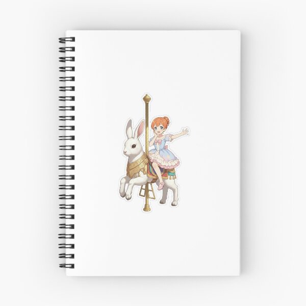 Item preview, Jennie Riding the White Rabbit designed and sold by Homelesssquid's Stickers & More.