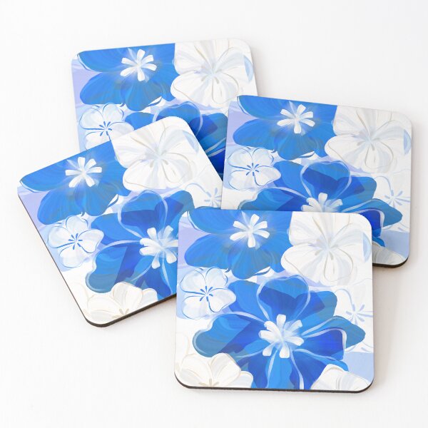 Item preview, Blue Paint Flowers designed and sold by MPillustration.