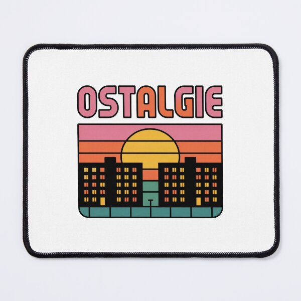 Item preview, DDR Plattenbau Sunset Grid – Retro East Berlin Sticker designed and sold by Timeless Design.