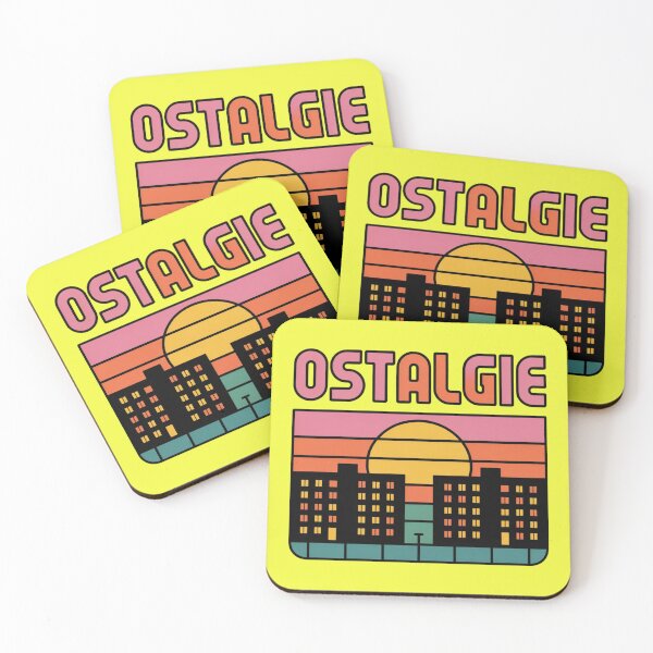 Item preview, DDR Plattenbau Sunset Grid – Retro East Berlin Sticker designed and sold by Timeless Design.