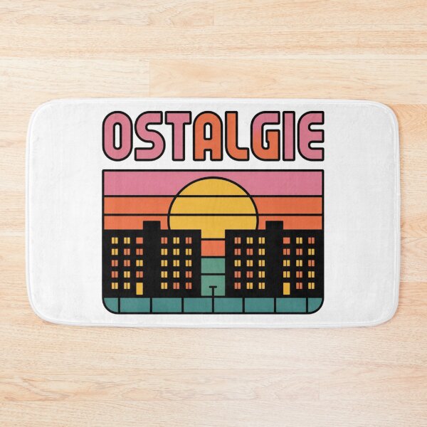 Item preview, DDR Plattenbau Sunset Grid – Retro East Berlin Sticker designed and sold by Timeless Design.