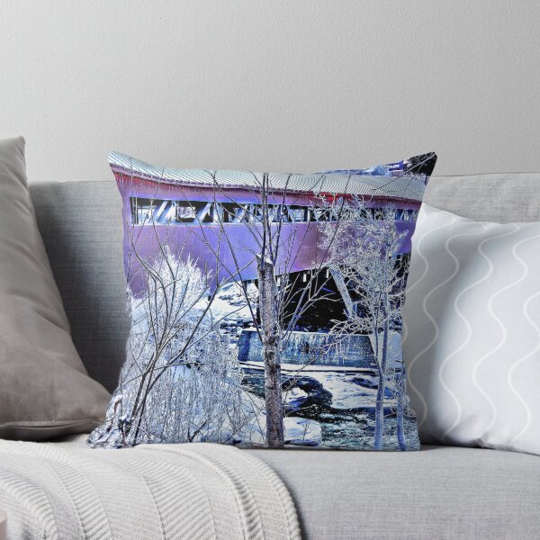 Item preview, Covered bridge in Winter designed and sold by Nancy Richard.