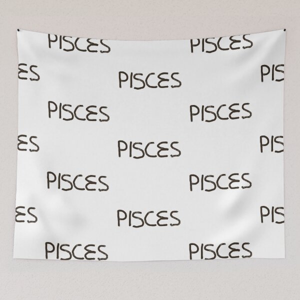 Item preview, Handwritten Pisces astrological star sign TEXT ONLY designed and sold by JashJhaveri.