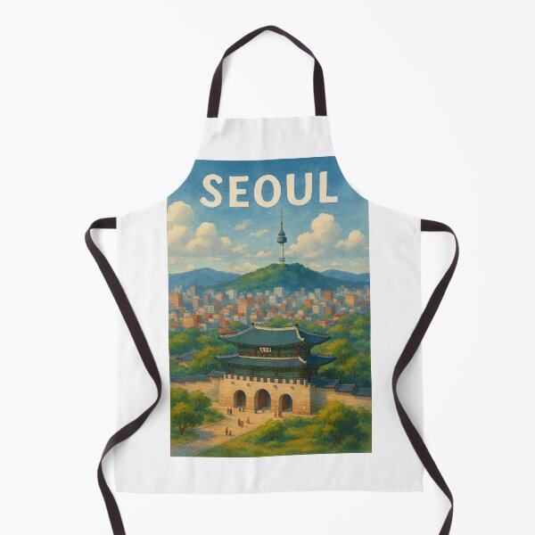 Item preview, Gwanghwamun and Namsan Seoul Tower, South Korea designed and sold by Aryabek.
